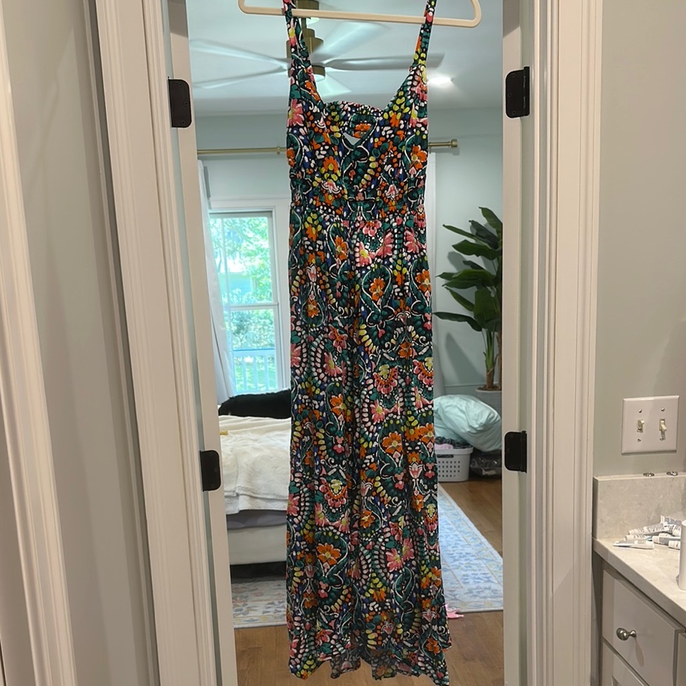 Colorful Patterned Maxi Dress